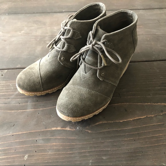 Toms Wedge Booties - Picture 6 of 7